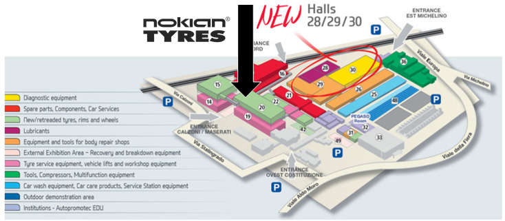Nokian Tyres te așteaptă la Bologna Trade Fair Center